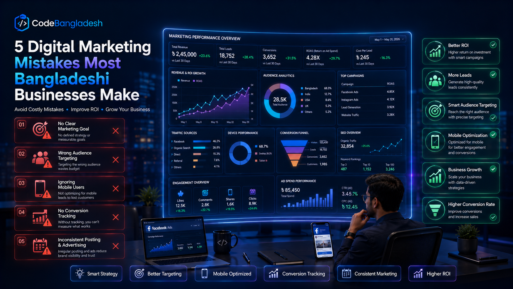 5 Digital Marketing Mistakes Most Bangladeshi Businesses Make
